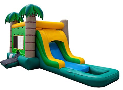 Decorsure Casa de Rebote Inflable con tobogán, Castillo Inflable de Patio Trasero, casa de Salto para niños fácil de configurar, área de Juego de 13 'x 13'