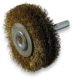 Kibros Lot 6 brosses circulaires tige Ø 50 mm laiton dur 18 mm