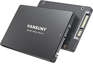 Vansuny 512GB SSD Interno 3D NAND 2.5 SSD Interno SATA III Unità a Stato Solido Interne disco rigido fino a 500MB/s per Laptop e PC Desktop (512GB, Nero)
