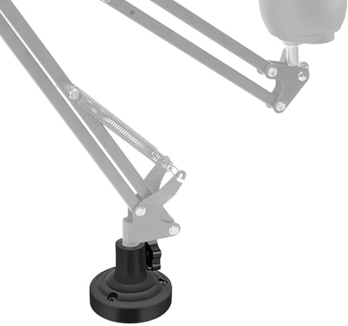 Geekria For Creators Mikrofon-Tisch-Flanschhalterungsadapter,Metall-Tischhalterungsklemme mit verstellbarer Schnittstelle,kompatibel mit Rode PSA1+,TONOR T20 InnoGear Mikrofonarm (Schwarz)