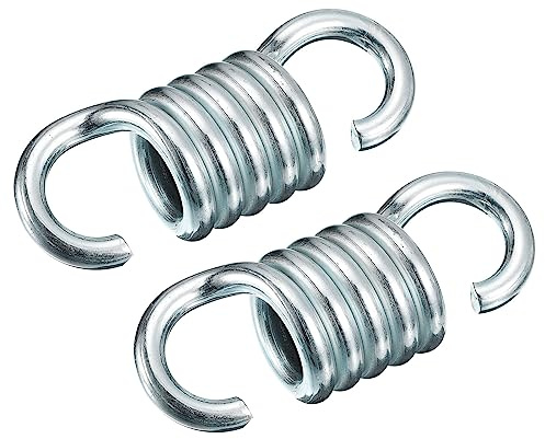 sourcing map Lot de 2 ressorts de balançoire à ressort pour chaise hamac capacité de 700 kg, ressorts d'extension en fer galvanisé de 11,1 cm pour balancelle, hamac, chaise suspendue, sacs de sable,