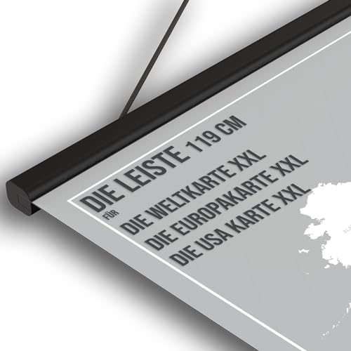 Vacentures Die Leiste [Schwarz] Schraubbare Klemmleiste für Magnetische Karten 119 CM