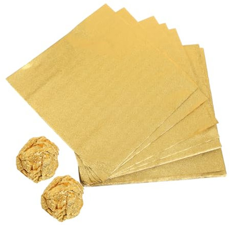 iplusmile 200St goldene Schokoladenbonbons Hochzeitsgeschenke verpackungsmaterial Lutscher Einwickelpapier für Schokoladenverpackungen Schokoriegel Nymphensittichfutter groß