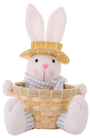 Veeteah Osterkörbchen, Osterkorb Kinder, Osternester zum Befüllen, Osternest Basteln, OsterGeschenktüten, Osterhasen-Eiersuchkorb für Jungen und Mädchen