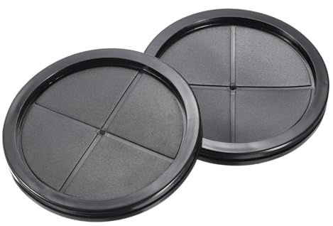 QUARKZMAN Pasacables de Goma Redondo de Doble Cara, Diámetro de Montaje de 130 mm, Diámetro Interior de 120 mm, para Protección de Cables, Juego de 4 Unidades