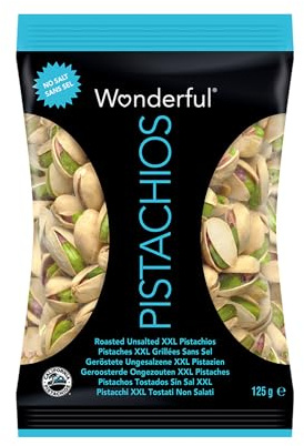 Wonderful Pistachios - Pistaches sans sel -8x 125g