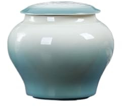 Pot De Stockage De Thé Récipient de stockage de thé en céramique en vrac, pot avec couvercle, pot à thé, nourriture de cuisine, pot de thé en conserve scellé, Double pot + boîte-cadeau Conteneurs De S