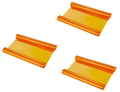 Mobestech Scheinwerfer Folie Orange 3 Stück 30 Tönungsfolie Scheinwerfertönung Rücklichttönung Klebefolie Transparent Orange