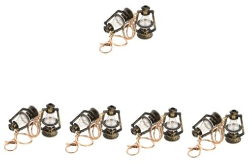 PRETYZOOM 5 Sets Niedlicher Schlüsselanhänger Petroleumlampe Ornament Hängeanhänger Rucksack- Schlüsselanhänger 2 Stück * 5