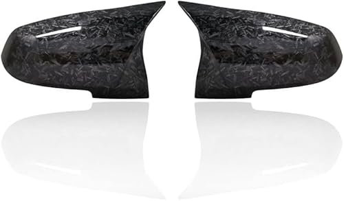 Auto Spiegelkappen für BMW 1 2 3 4 Series F20 F30 F31 F32 F34 F36 E84 2014-2018 Seitenspiegel Abdeckung Rückspiegel Abdeckkappe Ersetzen Sie die Tuning Zubehör,1 Pair Forged Carbon Look