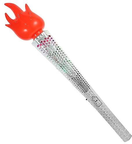 HONMEET 2st Simulationsbrenner Lötlampe Lustiges Fackelspielzeug Künstliches Brennholz Schlag Lagerfeuer-Party- Fackelstab Beleuchtung Festival Spielzeuge Glühend Plastik
