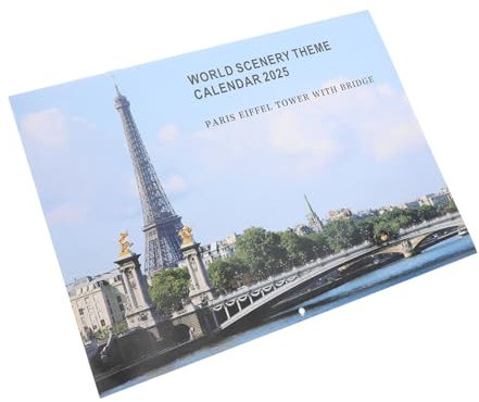 2025 Weltlandschafts-wandkalender Monatsplaner Aus Papier Kalender Des Akademischen Jahres Schuljahreskalender Whiteboard-kalender 18 Monats-wandkalender Universeller Kalender SHINEOFI