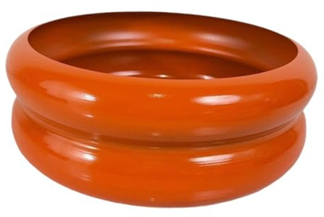 JISADER Maceta Maceta Maceta Florero Burbuja para decoración de Entrada Oficina Sala de Estar Comedor, Naranja