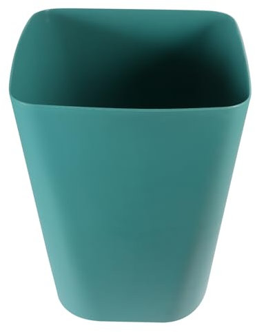 Alipis Square Trash Can Large Blue Plastic Wastebasket for Home Office Bedroom Bathroom Storage Bin