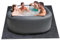 BSFDORPOT Alfombrilla Inflable para bañera de hidromasaje, Alfombrilla Inflable Cuadrada de 78 Pulgadas, Absorbente para bañera de hidromasaje, Respaldo Antideslizante e Impermeable