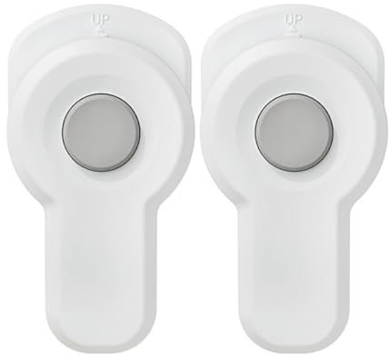 OUDQFCJ 2 Stk Kindersicherung Ofentürschloss, Backofen Kindersicherung, Backofentür Sicherung, Ofentür Sperre, Kindersicherung Für Küchenbackofentüren (Weiß)