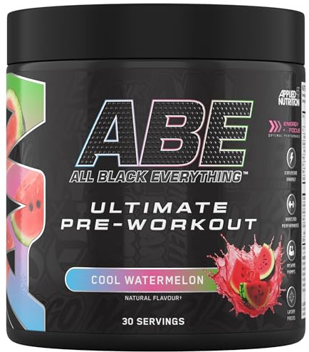 Applied Nutrition ABE Pre Workout Powder Cool Watermelon 375g | High-Energy Pre-Workout with Citrulline, Creatine & Beta-Alanine for Physical Performance - (30 Servings)