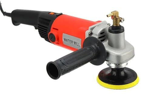 Pulidora eléctrica de piedra húmeda for granito y mármol, lijadora manual, molino de agua, ángulo de velocidad Variable, 1400W para mármol, cerámica