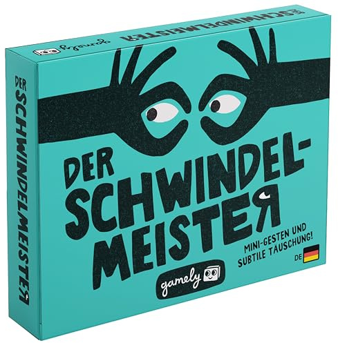 Gamely Der Schwindelmeister | Bluffspiel | Partyspiel | Kartenspiel
