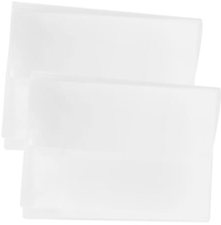 MOTHNUR 2 Stück Teiliges Buchschutzcover PVC Transparent Dicke Buchumschläge Kratzfeste Scrapbook Schutzfolie Verstellbar für Schulbücher und Notizbücher