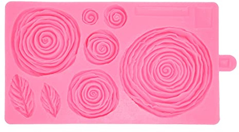 Moule à roses en Silicone, résistant aux bâtons, inodore, lavable au lave-vaisselle, feuille de fleur, gâteau au chocolat rose, cuisson de cuisine