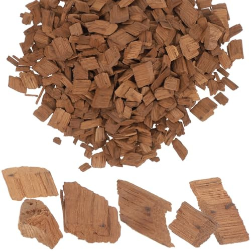 STOBAZA Copeaux De Chêne Français 200 G, Cuisson Moyenne, Bois Naturel, pour Fabrication De Vin Rouge Maison, Accessoire De Brassage Amateur, Améliore L’arôme Goût du Vin