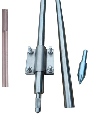 Tiefenerder Staberder Ø20 1,5m 1500mm V4A nach DIN 62561 SET mit SDS Max Längenauswahl (Ø20 9,0m 6x1500mm)