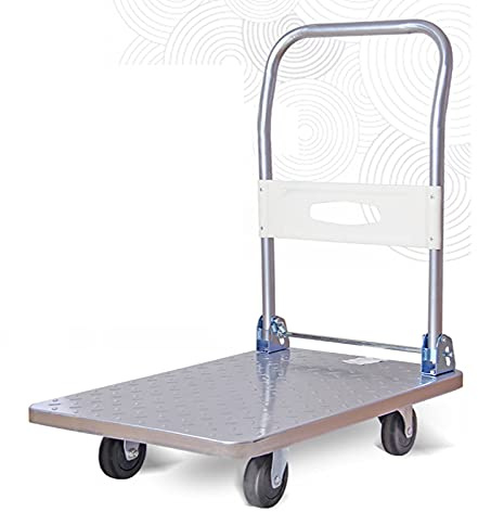 METTEOR Chariot de manutention Robuste - Chariot à Plateforme Pliable en Acier avec Roues pivotantes à 360 degrés pour Un déplacement Facile et Un Rangement Compact (Q 1)
