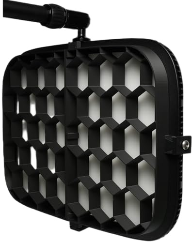 Rejilla de panal compatible con Elgato Key Light, reduce la luz dispersa para una luz controlada (45 mm, luz suave y poca dispersión (recomendado))