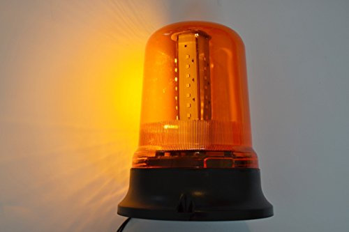 24/7 AUTO Baliza de luz ámbar de advertencia giratoria LED de emergencia, 12-24 V para camión, camión, tractor