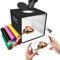 Mini Boîte à Studio Photo 25CM Boîte à Lumière pour la Photographie pour Articles de Vente d'entreprise avec Tissu Diffuseur et 6 Toiles de Fond Double Face