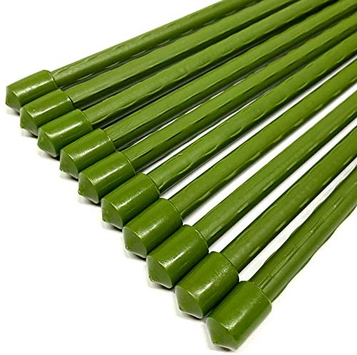 HAC24 10er Set Pflanzstäbe Rankhilfe 90cm Pflanzenstäbe Pflanzen Stab Stäbe Pflanzenstütze Pflanzhilfe Rankstäbe