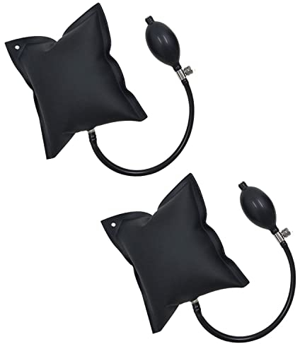 Coussin pour Soulever,2 pcs Gonflable Pompe à Air Coussin TPU Outillage Auto Accessoire Coussins d'air de Soutiens pour Portes Fenêtres Meubles Réfrigérateur Noir