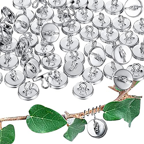 Tioheam Enrejado para Plantas Trepadoras Exterior, Kit de Enrejado de Aluminio de 50/100 Piezas, Anclaje para Enrejado de Vid, Kit de Enrejado para Plantas trepadoras, Enredaderas y muros