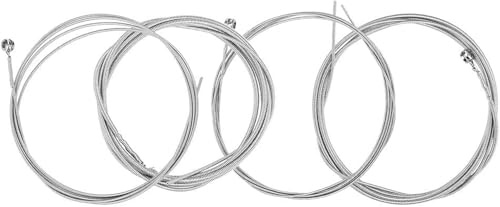 TUOREN Saiten aus vernickeltem Stahl, Bass-Elektro-Bass, 4 Saiten, 046-100 Gauges, Kugelende