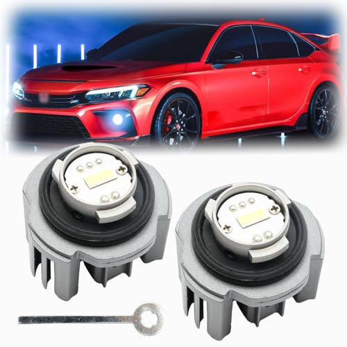 NSLUMO L1B LED Front Fog Light Bulbs for 2020+ Hon'da Civic Accord CR-V Ridgeline Acura Integra Super Bright 9000LM 6500K Xenon White Canbus Led Fog Driving Lamp Bulb Assembly