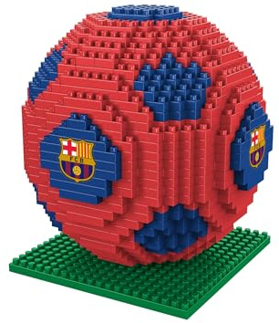 FOCO Officiellt licensierade BRXLZ-klossar, FC Barcelona-fotboll i 3D, leksaksmodell
