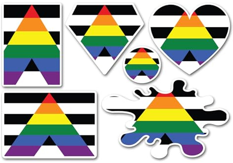 A5 Sticker Sheet Straight Ally Flag Vinyl Stickers - LGBTQ Rainbow Support Scrapbooking Decoration Label Friend Girls Boys Aesthetic #82266