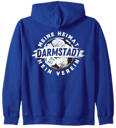 Darmstadt Fußball Hessen Stadion blau weiss Fan Kapuzenjacke