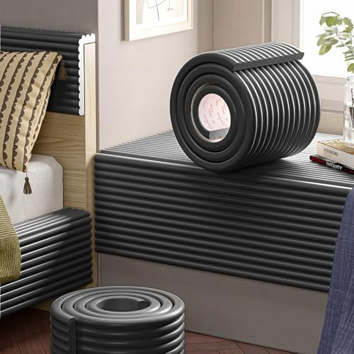 ZDSDZSD Panneau Tete de Lit à Coller, Coussin Mural Panneaux Muraux Tapissés Anti Froid Et Collision, Panneau Mural Decoratif Acoustique pour Chevet, Chambre, Salle De Jeux(Black,20 CM x 2 M 3pcs)