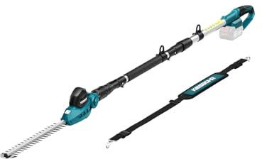 KIESBOHR CSL401 Akku Teleskop-Heckenschere kompatibel mit Makita 18V-Akkus, Schnittbreite 41 cm, Zinkenabstand 16 mm, Höhe bis 262 cm, 11-Fach winkelverstellbarer Schneidkopf (ohne Akku)