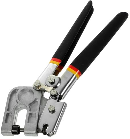 POPETPOP Pinza Rizador De Perforación Para Montantes y Perfiles De Chapa, Alicate De Punzón De Acero Mango Antideslizante, Crimpadora Manual Para Unión De Placas De Yeso, Uso Profesional, 1 Unidad