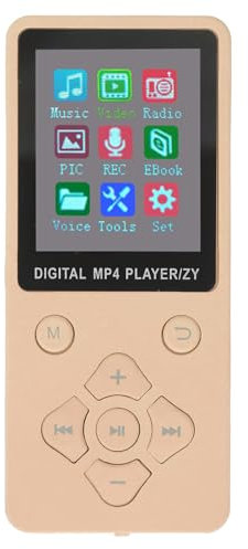 Multifunctional MP4 Player with 5.0 and .8 Color Sc - HiFi Music Player with 32GB Memory, Ports Videos, E-Books, and Ce Recording (Black) (White) (Blue) (Gold)