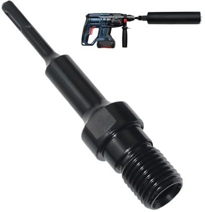 SDS Plus Adapter 1 1/4 UNC, BIGP SDS PLUS Adapter, 190mm Bohrverlängerung aus Stahl, Bohrkronen Adapter 1 1/4, Adaper für Diamantbohrkrone Kernbohrer Bohrkrone, Bohrkronen