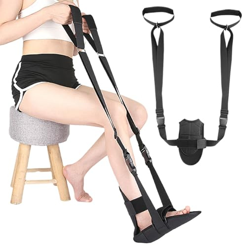 Beinstrecker-Gurt – verstellbarer, gepolsterter Stretch-Gurt | verstellbare, professionelle gepolsterte Bänder für Yoga, Erholung, Frauen und Männer, Zuhause, Fitnessstudio, Fersensporn, Fußabfall