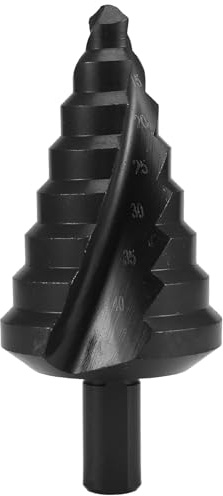 Paaruter 10-45mm Hochgeschwindigkeitsstahl-Bit Stufenbohrer Große Größe Bit Stufenbohrer Bohren Große Größe Bit Pagodenschliff Elektrische Bohrmaschine Lochöffner Pagodenschliff