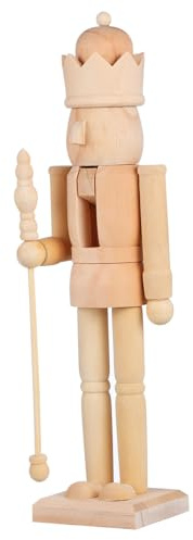 HEALSOPTHY Casse Noisette à Peindre DIY Décoration de Noël Non Figurine à Cadeau Créatif