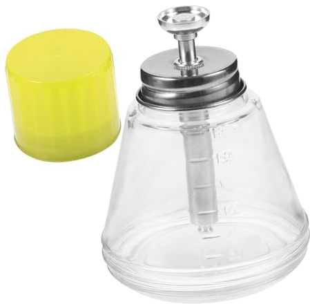 SOIMISS Flacon Verre Vide avec Pompe Distributeur Transparent Anticorrosion Renforcé Aluminium pour Dissolvant Vernis à Ongles Usage Professionnel et Domestique