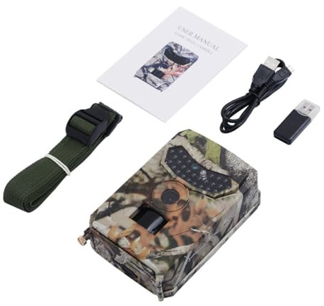 Toddmomy Caméra De Chasse LED IR Nocturne Étanche Déclenchement pour Surveillance Faune Et Sécurité Fermes
