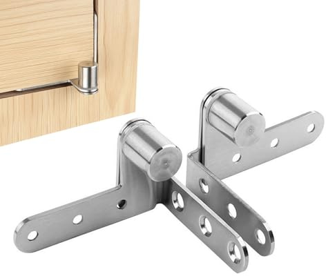 Wezalget Herrajes De Puerta Pivote | 2 Piezas Bisagra Robusta para Puerta de Armario - De Eje Con Rotación De 270 Grados Para Librerías | Armarios Y Estanterías De Hogar Y Comercio
